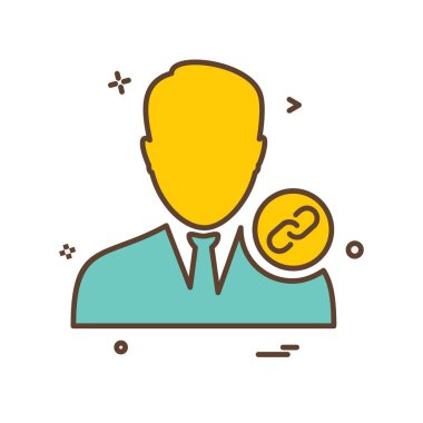 Avatar erkek simge tasarım vektörü