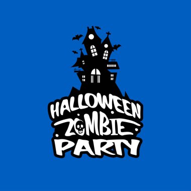 Cadılar Bayramı tasarım tipografi ve açık renkli vektör