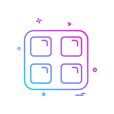 Simge tasarlamak vektör kareler 