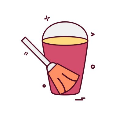 Tuvalet simgesi tasarım, renkli vektör çizim