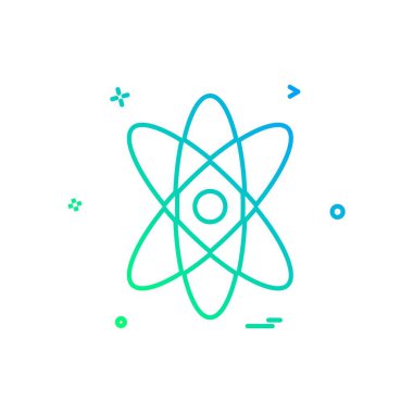 Nükleer simge tasarlamak vektör 