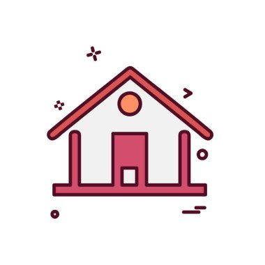 Ev simge tasarlamak vektör 