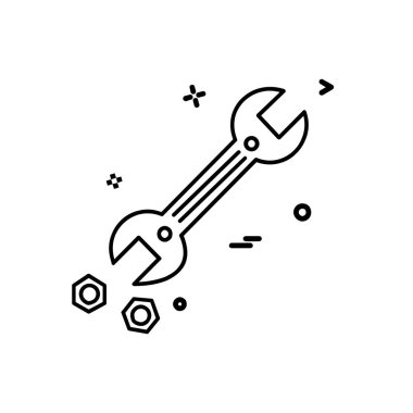 Donanım araçları simge tasarım vektörü