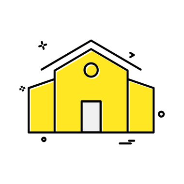 Ev simge tasarlamak vektör 