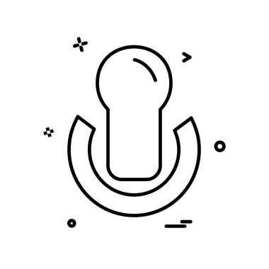 Güç simgesi tasarım, renkli vektör çizim