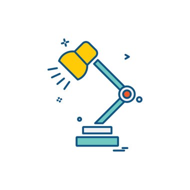 Masa lambası simge tasarlamak vektör 