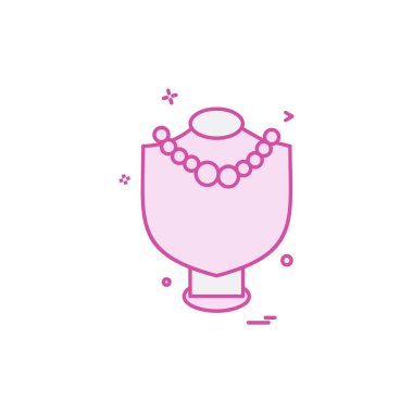 Kolye simgesi tasarım vektörü