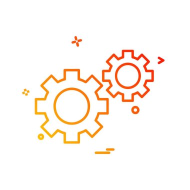 Vites simgesi tasarım vektörü