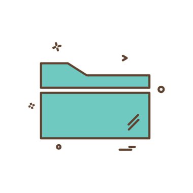 Klasör simge tasarlamak vektör