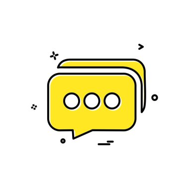 İleti simge tasarlamak vektör 