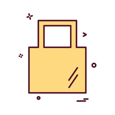 Çanta simge tasarlamak vektör