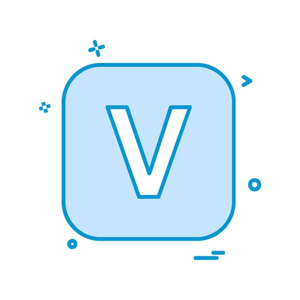 English Alphabets Icon Design Vector — Stock Vector