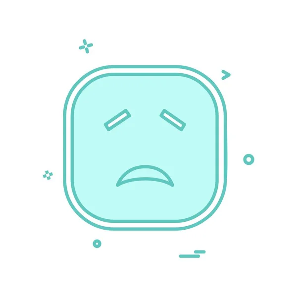 Sad Emoji图标设计矢量 — 图库矢量图片