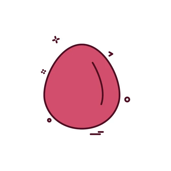Yumurta Simge Tasarlamak Vektör — Stok Vektör