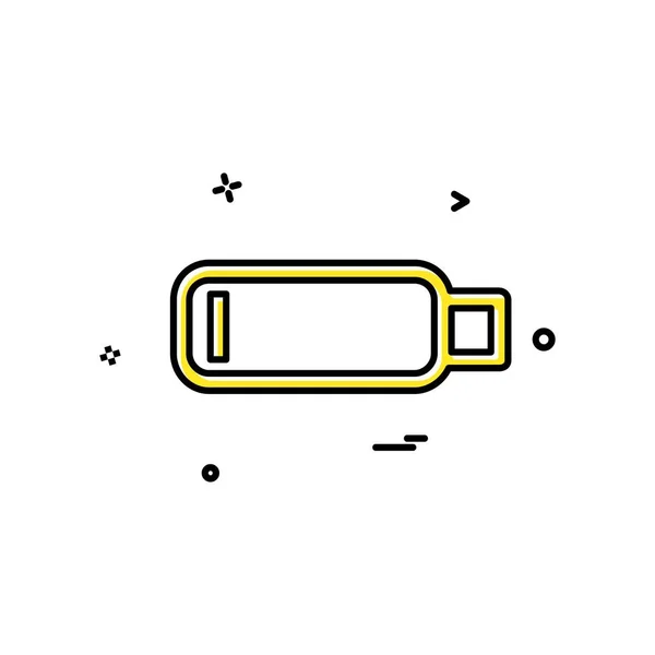 Design Vektor Für Batterie Symbole — Stockvektor