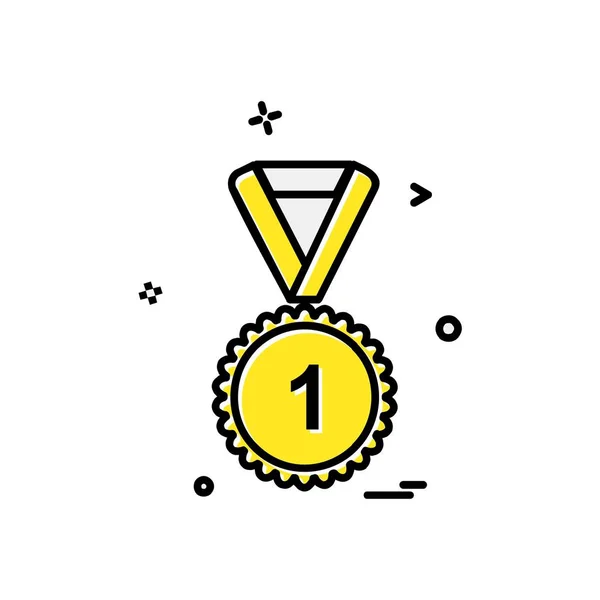 Illustration Vectorielle Design Icône Médaille — Image vectorielle