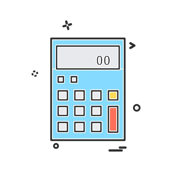 Calculadora Icono Diseño Vector — Vector de stock