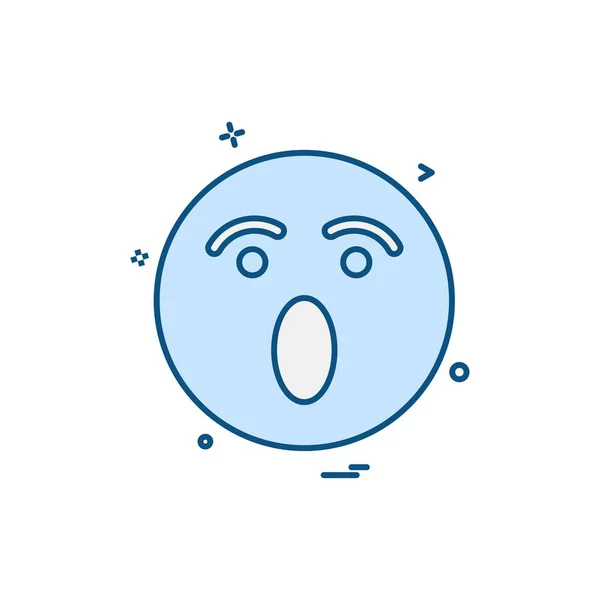 Ilustração Vetor Projeto Ícone Emoji — Vetor de Stock