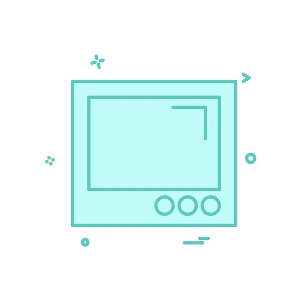 Diseño Web Icono Diseño Vector Ilustración — Vector de stock