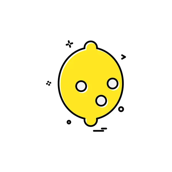 柠檬图标设计矢量 — 图库矢量图片