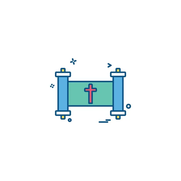 Kyrkan Ikonen Design Vektor Illustration — Stock vektor