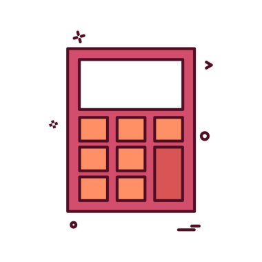 hesap makinesi simgesi vektör tasarımı 