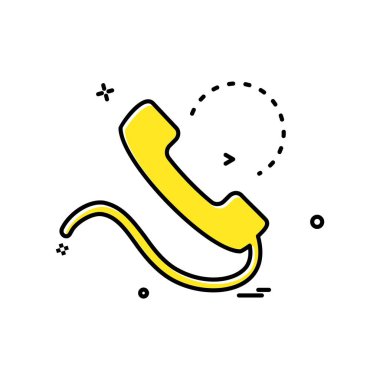 Telefon simgesi tasarım vektörü