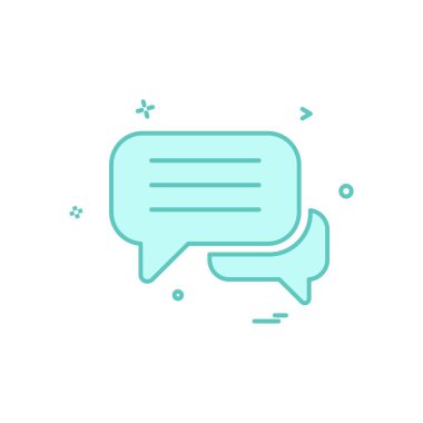 İleti simge tasarlamak vektör 