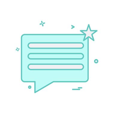 İleti simge tasarlamak vektör 