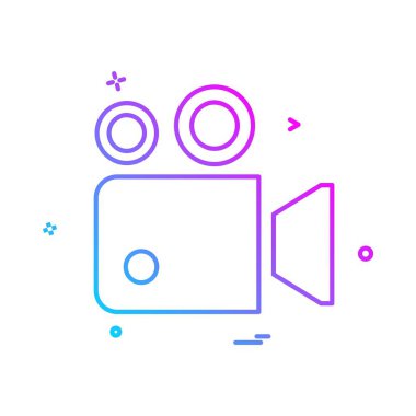 Kamera simgesi tasarım vektörü