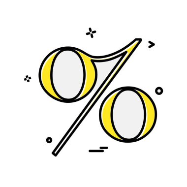 Yüzde simge tasarlamak vektör