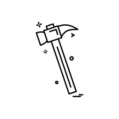 Simge vektör tasarımı çekiç