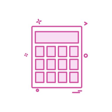 Hesap makinesi simgesi tasarım vektörü