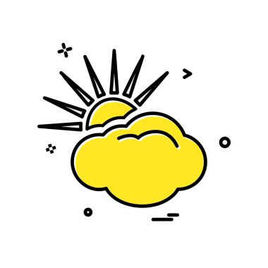 Bulut simge tasarlamak vektör