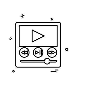 Ortam ve Kamera simgesi tasarım vektörü 