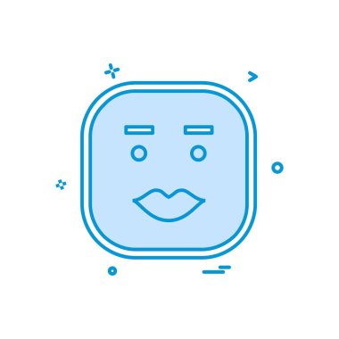 Mutlu Emoji simge tasarlamak vektör