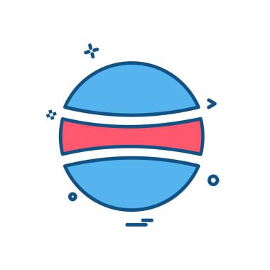 Topu simge tasarlamak vektör