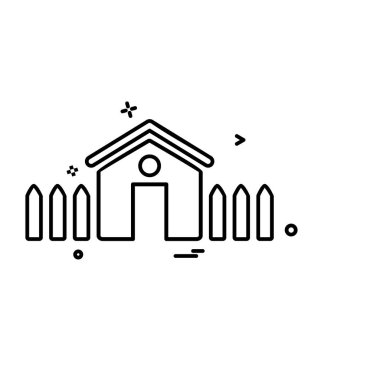 Emlak simge tasarlamak vektör