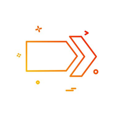 Sağ ok simge tasarlamak vektör