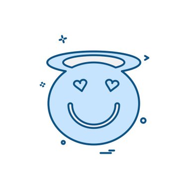 Emoji simge tasarlamak vektör 