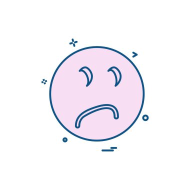 Emoji simge tasarlamak vektör 