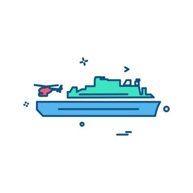 Donanma simge tasarım vektörü 