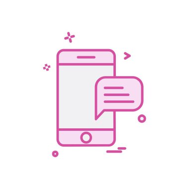 Mobil simge tasarım vektörü