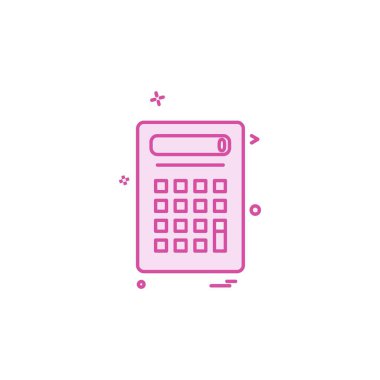 Hesap makinesi simgesi tasarım vektörü