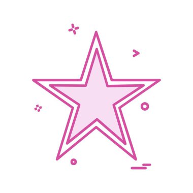 Yıldız simgesi tasarlamak vektör