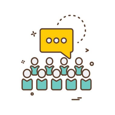 İleti simge tasarlamak vektör 