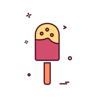 Gıda simgesi tasarım vektörü