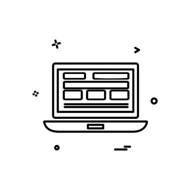 Web sitesi düzenleme simgesi tasarım vektörü