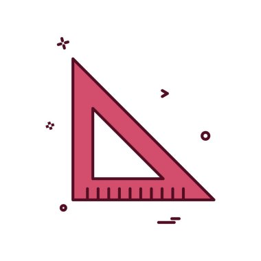 ölçek üçgen simge vektör tasarımı