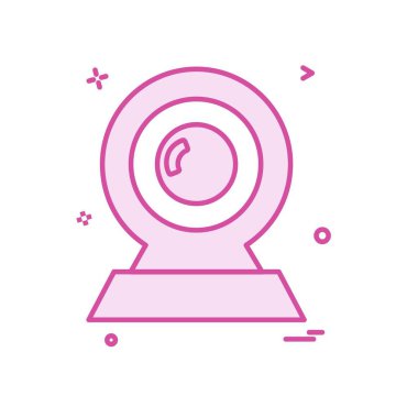 Web cam simge tasarlamak vektör